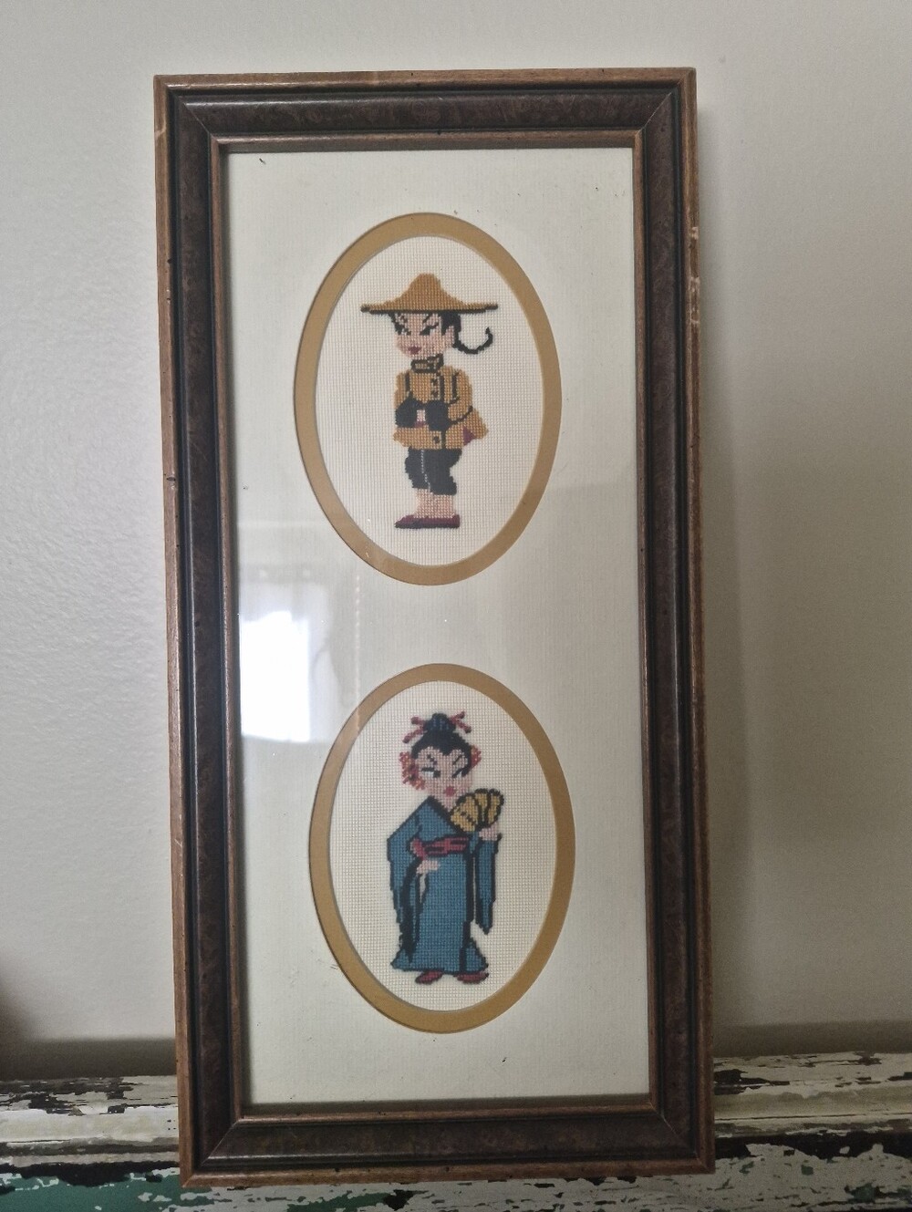 Framed Japanese Petit Pointe
